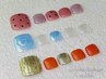 ★NEW★【他店オフ無料】フットジェルアート限定デザイン ¥7700