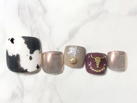 ホルスタイン柄アート