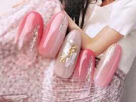 夏縦グラネイル♪￥6980