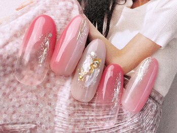 ネイルサロンフォーユー(for u)/夏縦グラネイル♪￥6980