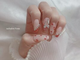 マグネットさくらんぼネイル
