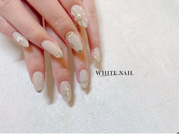 ホワイトネイル 武蔵小杉店(WHITE NAIL)/持ち込み/フラワー