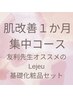 【10％OFF】肌改善1か月集中コース(基礎化粧品4種付き)¥65000→¥58500 