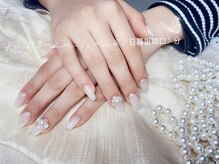 カルミアネイル 日暮里店(Kalmia Nail)/長さだし+シンプルデザイン