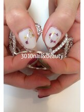 リキアンド3010(Riki & 3010)/グレーッシュホワイト★押し花