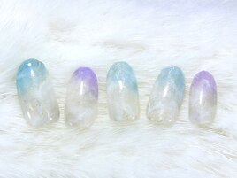 上品大理石シンプルネイル
