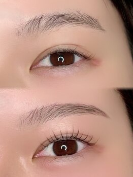 アムリス(AMOURIS)の写真/自己処理が苦手な方、必見！まつげパーマ＋美眉スタイリングのセットでお得にイメチェンしませんか？