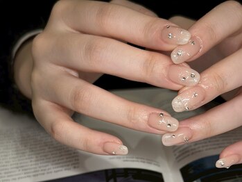 アース ネイルアンドアイラッシュ 甲府昭和店(HAIR & MAKE EARTH Nail&Eyelash)/ラメグラデーション¥7500