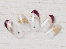 ア ネイル(A nail)/ダブルフレンチ【つけ放題】