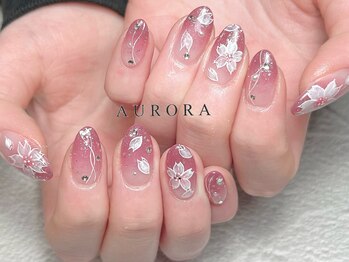 桜　アート　春　グラデーション