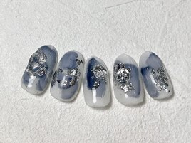 ニュアンスネイル/白ネイル