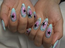 ホランイネイル(HORANGI NAIL)/【Y2K】エアブラシチーク