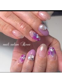 大人☆透け感フラワー