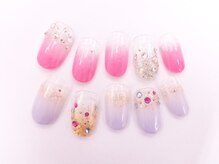 ネイルサロンクイール 宇都宮店(NAIL SALON QUILL)/カラーグラデ+ストーン