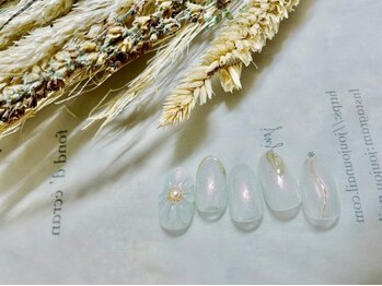 キキネイル たまプラーザ店(kikinail)/4月定額B フラワーネイル