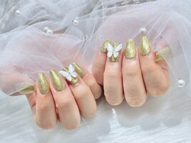 蝶々ネイル♪