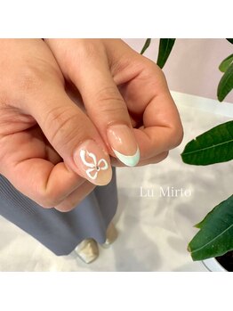 ル ミルト(Lu Mirto)/リボンネイル/ワンホンネイル