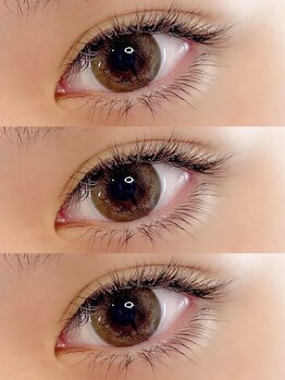 メゾン ド ハク(maison de HAKU)の写真/《SNSで人気の透け感カラー♪10色をご用意★》シアー感のあるオシャレなまつ毛で瞳が一気に垢抜け☆