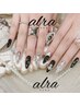 定額★チップ長さ出し×ブラック＆シルバー