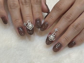 エムワイユーネイル(myu.nail)/ブラウンフラッシュ*・+*