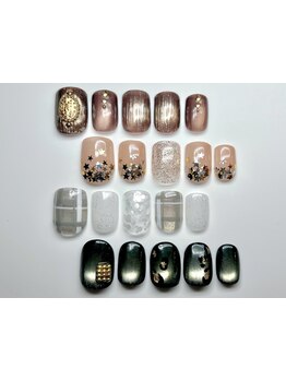 ショートネイルデザインが豊富