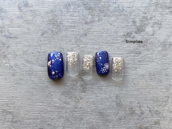 シンプリー 吉祥寺店(Simpliee by Procare nail)/雪の結晶ネイル