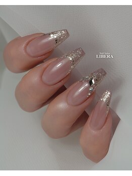 ラメフレンチネイル