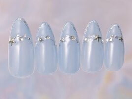 囲みビジュー星フレンチ¥8480