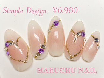 マルチューネイル 池袋(MARUCHU NAIL)/シンプルデザイン