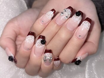 エムネイル(Ｍ)/レース×フレンチ