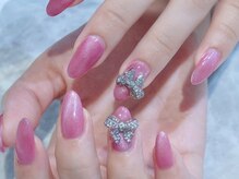 ラルネイル 大宮(Lull. nail)/#リボンパーツ＃韓国ネイル