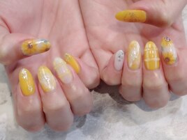 ＃イエローネイル＃ひまわり