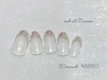 ネイルアート ジマー/80minartコース¥8880