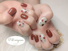 ポ ミニヨン(Pot mignon)/バレンタインハートネイル