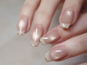 Nude Nailstudio 銀座店【パラジェル/フィルイン/マグネット/長さだし/持ち込み】の写真/シンプルの中にもこだわりが光る上品な指先で好印象♪オフィスネイルにもおすすめ◎定額デザインも豊富☆