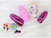 アンジェヴォーグ 名古屋本店(Angevogue)/ミラーネイルフラワー