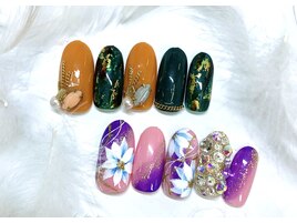 成人式ネイル 13200円