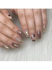 ニュアンスレオパードネイル