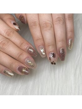 ルアナマナ(Luana Mana)/ニュアンスレオパードネイル