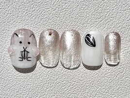 ぷっくりハムスターネイル