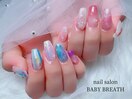 持ち込み☆夏ニュアンスネイル