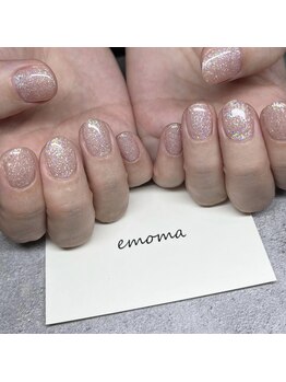 透け感ラメネイルシンプルコース