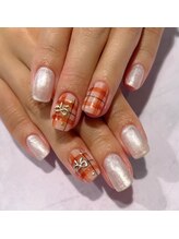 アートネイル アルファ(Art Nail ALUFA)/チェック&リボン