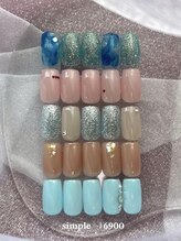 ファーストネイルアンドアイラッシュ(1st NAIL&eyelash)/6900円 シンプルデザイン