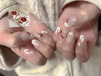 ウーニャ(unas)/バレンタイン ネイル