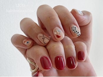 リコ ネイルアンドアイラッシュ 名古屋店(LICO NAIL&EYELASH)/◆持ち込み90分 design