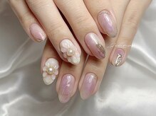 ジェナ(Jenna)/ぷっくりお花とニュアンス