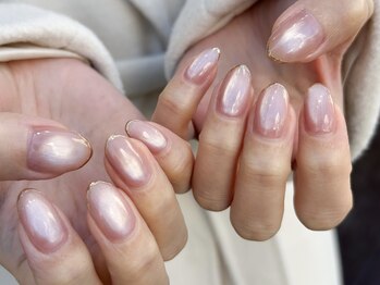 ネイルアルケー(Nail ARCHE)/ぷるマグ×ミラーフレンチ