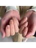 【新規】Hand フレンチデザイン　下地カラー込み ¥5500 