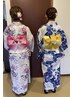 浴衣着付け＆ヘアーセット【電話のみのご予約になります】